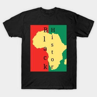 Black history month cute graphic design artwork T-Shirt